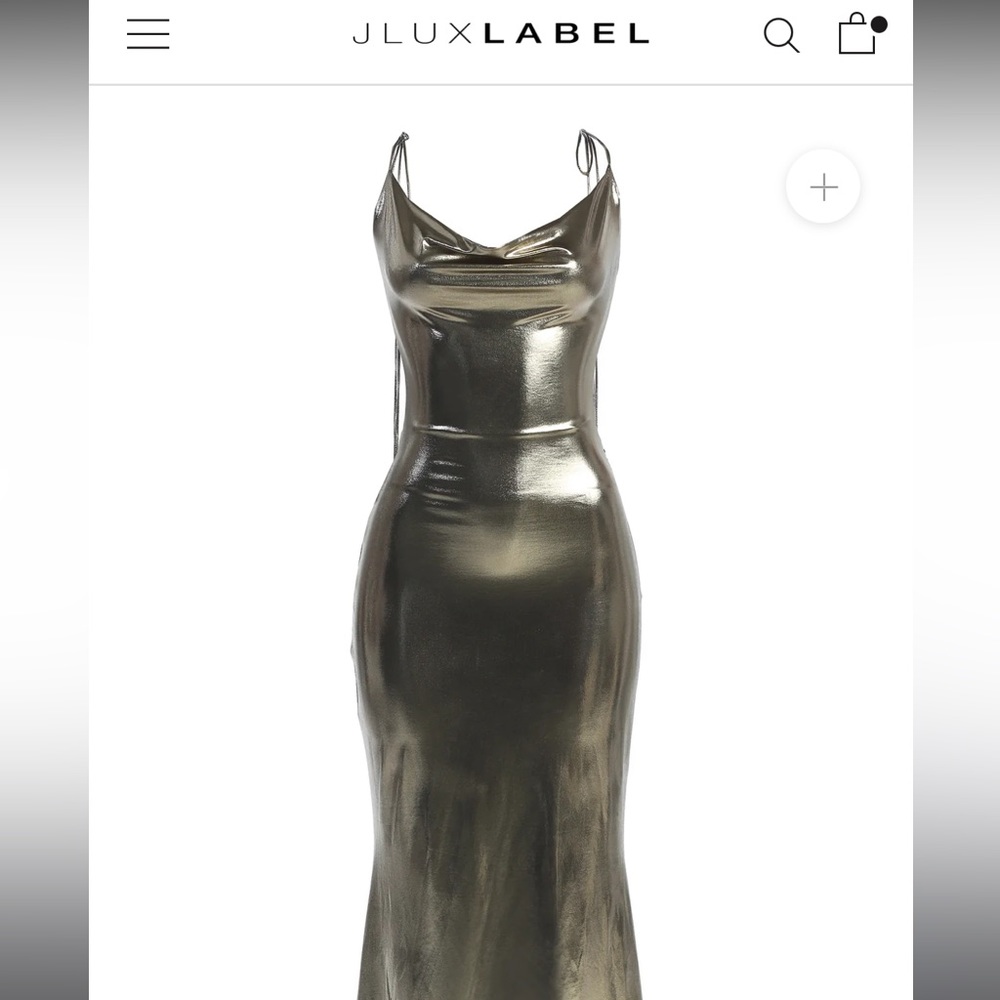 Jluxlabel sliver backless dress